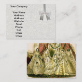 Antiek bruidsschat visitekaartje (Voorkant / Achterkant)