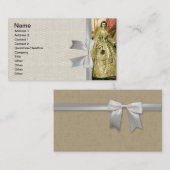 Antiek bruidsschat visitekaartje (Voorkant / Achterkant)