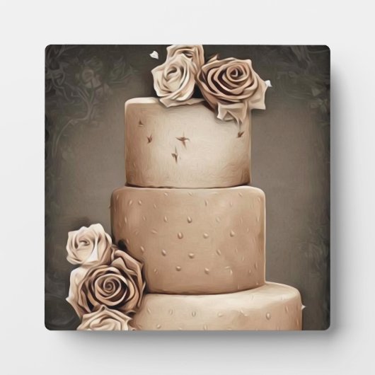 Antiek bruiloft fotoplaat (Voorkant)