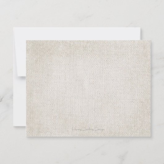 Antiek bruiloft voor kruisstikken Sla de datumkaar Save The Date (Achterkant)