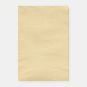 Antiek bruin blanco papier post-it® notes (Voorkant)