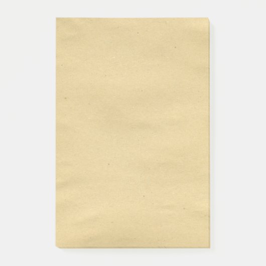 Antiek bruin blanco papier post-it® notes (Voorkant)