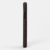 Antiek bruin leder in reliëfdruk Boekontwerp Case-Mate iPhone Case (Achterkant/rechts)