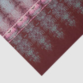 Antiek bruin roze Victoriaans patroon Tissuepapier (Detail)