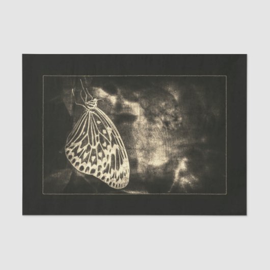  Antiek-bruin Sepia Butterfly-ontvlechtingspagina Tissuepapier (Voorkant)