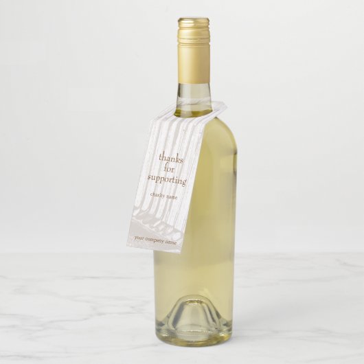  Antiek bruin/witgulzend Fundraiser Flessenhanger (Schuin)