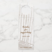  Antiek bruin/witgulzend Fundraiser Flessenhanger (Voorkant)