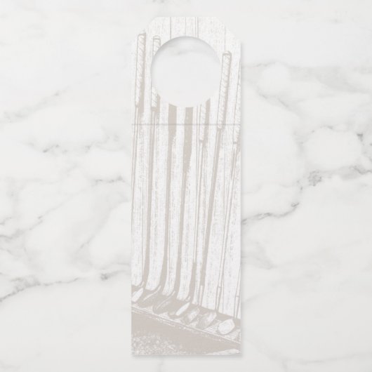 Antiek bruin/witgulzend Fundraiser Flessenhanger (Achterkant)