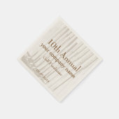  Antiek bruin/witgulzend Fundraiser Servet (Hoek)