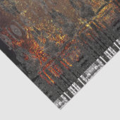 Antiek bruin zwart textuurpatroon Tissuepapier (Detail)