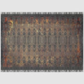 Antiek bruin zwart textuurpatroon Tissuepapier (Voorkant)