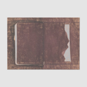  Antiek bruine schetskunst ontkoppeling Tissuepapier