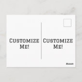 Antiek buitenaards portret briefkaart (Achterkant)