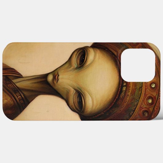 Antiek buitenaards portret Case-Mate iPhone case (Achterkant (horizontaal))
