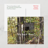 antiek buitenkant in de bossen - pas aan briefkaart (Voorkant / Achterkant)