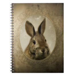 Antiek Bunny Portrait Notitieboek
