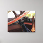 Antiek busstuurwiel canvas afdruk (Voorkant)