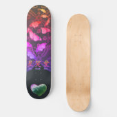 ANTIEK, BUTTERFLIE EN HARTJE PERSOONLIJK SKATEBOARD (Voorkant)