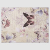 Antiek Butterfly  Ephemera ontkoppeling Tissuepapier (Voorkant)