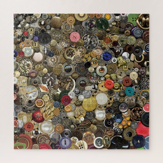 Antiek Buttonnen puzzel voor volwassenen Legpuzzel (Verticaal)
