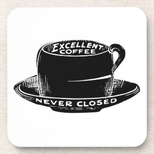 Antiek cafe koffie teken coasters bier onderzetter