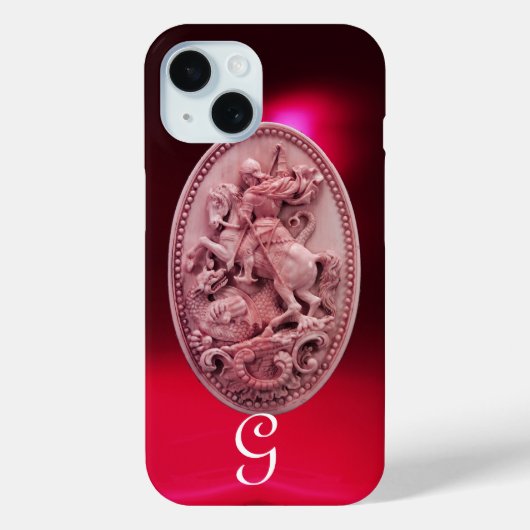 ANTIEK CAMEE / HEILIGE JORIS EN DRAAK MONOGRAAM Case-Mate iPhone CASE (Achterkant)