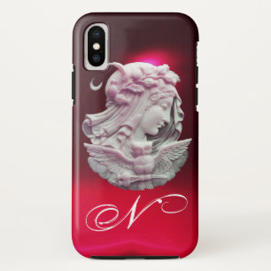 ANTIEK CAMEE, MAANVROUW VAN DE NACHT MET UIL MONOG iPhone XS HOESJE