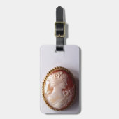 Antiek Cameo Bagagelabel (Voorkant verticaal)