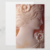 Antiek Cameo Briefpapier (Voorkant / Achterkant)