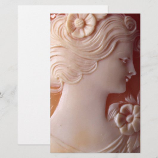 Antiek Cameo Briefpapier (Voorkant / Achterkant)