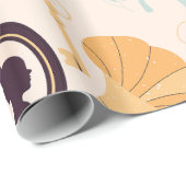 antiek cameo grammofoon fonograaf Victoriaans Cadeaupapier (Rol Hoek)