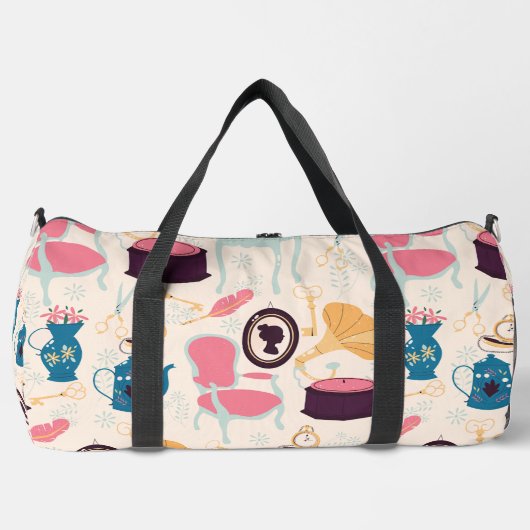 antiek cameo grammofoon fonograaf Victoriaans Plunjezak (Voorkant)