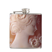 Antiek Cameo Heupfles (Voorkant)