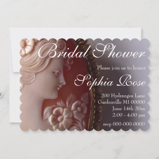 Antiek Cameo Kaart (Voorkant)