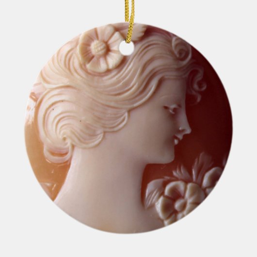 Antiek Cameo Keramisch Ornament (Voorkant)