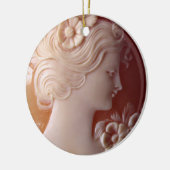 Antiek Cameo Keramisch Ornament (Links)
