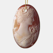 Antiek Cameo Keramisch Ornament (Links)