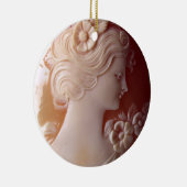 Antiek cameo keramisch siermiddel ornament (Rechts)
