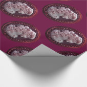 ANTIEK CAMEO, LADY MET DRUIVEN EN DRUIVEN CADEAUPAPIER (Hoek)