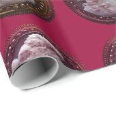 ANTIEK CAMEO, LADY MET DRUIVEN EN DRUIVEN CADEAUPAPIER (Rol Hoek)