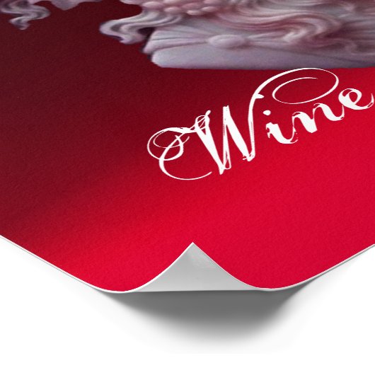 ANTIEK CAMEO, LADY MET DRUIVEN EN DRUIVEN POSTER (Hoek)