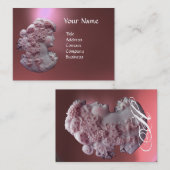 ANTIEK CAMEO, LADY MET DRUIVEN EN DRUIVEN VISITEKAARTJE (Voorkant / Achterkant)