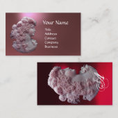 ANTIEK CAMEO, LADY MET DRUIVEN EN DRUIVEN VISITEKAARTJE (Voorkant / Achterkant)