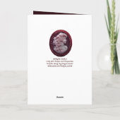 ANTIEK CAMEO, LADY MET DRUIVEN, WIJNQUOTE KAART (Achterkant)