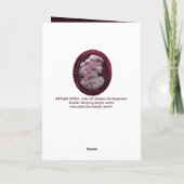 ANTIEK CAMEO, LADY MET DRUIVEN, WIJNQUOTE KAART (Achterkant)