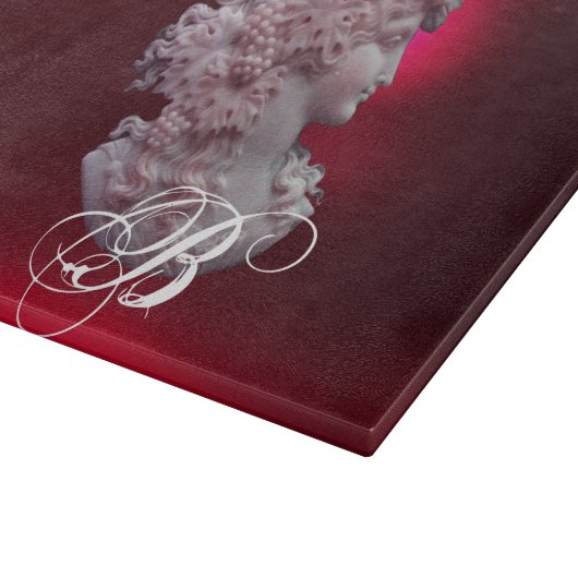 ANTIEK CAMEO, LADY MET DRUIVENMONOGRAM SNIJPLANK (Hoek)