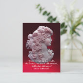 ANTIEK CAMEO, LADY MET DRUIVENWIJNQUOTE BRIEFKAART (Staand voorkant)