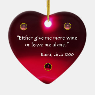 ANTIEK CAMEO, LADY MET DRUIVENWIJNQUOTE Hart Keramisch Ornament