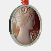Antiek Cameo Metalen Ornament (Rechts)