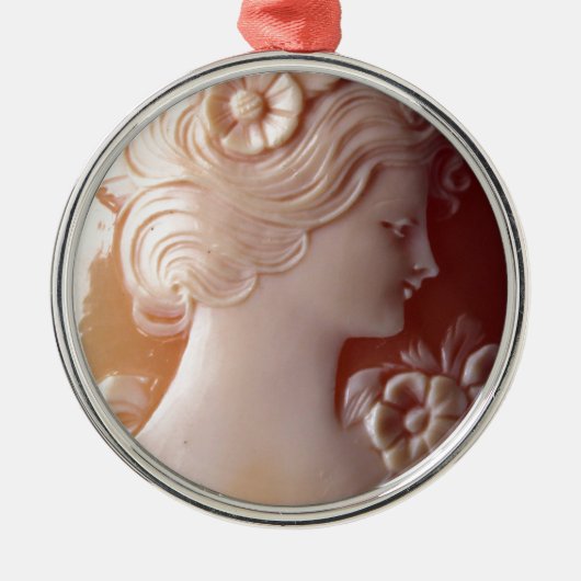Antiek Cameo Metalen Ornament (Voorkant)